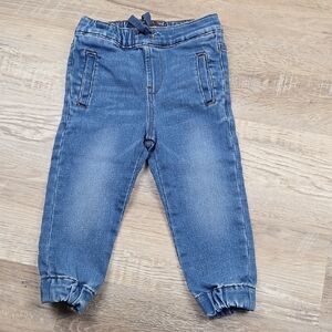 7 For All Mankind Kids Boys 24m Blue Denim Joggers Jeans Pants 18-24 Months